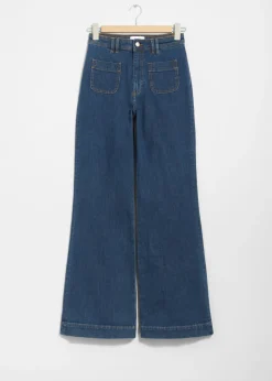 Outlet & Other Stories Jeans Bootcut à Poches Plaquées