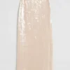 Clearance & Other Stories Jupe Longue à Sequins Sequins beige clair