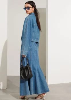 New & Other Stories Jupe Longue En Denim Plissée