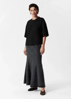 New & Other Stories Jupe Longue En Denim Plissée