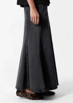 New & Other Stories Jupe Longue En Denim Plissée