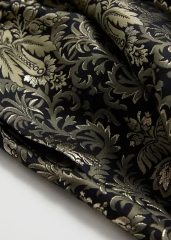 Discount & Other Stories Jupe Midi Ample En Jacquard Fleurs dorées