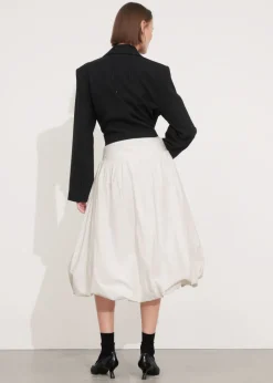 Cheap & Other Stories Jupe Midi Boule Blanc