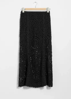 Clearance & Other Stories Jupe Midi Crocheté