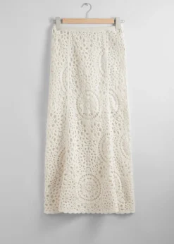 Clearance & Other Stories Jupe Midi Crocheté