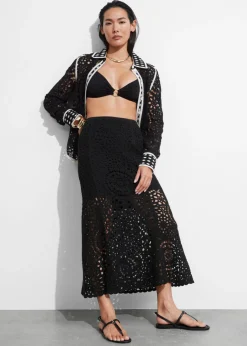 Clearance & Other Stories Jupe Midi Crocheté