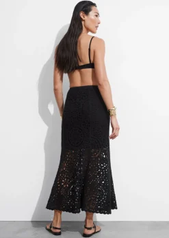 Clearance & Other Stories Jupe Midi Crocheté