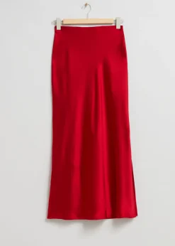 Best & Other Stories Jupe Midi En Satin