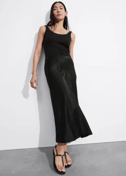 Hot & Other Stories Jupe Midi En Satin