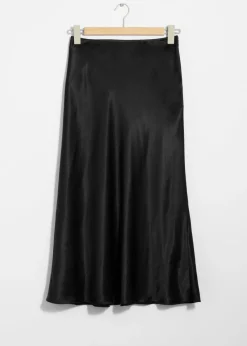 Hot & Other Stories Jupe Midi En Satin