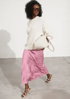 Online & Other Stories Jupe Midi En Satin