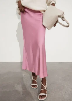 Online & Other Stories Jupe Midi En Satin