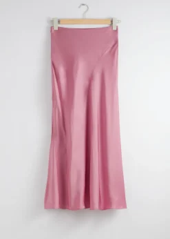 Online & Other Stories Jupe Midi En Satin