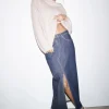New & Other Stories Jupe Midi 5 poches En Denim Bleu foncé