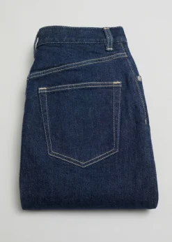 New & Other Stories Jupe Midi 5 poches En Denim Bleu foncé