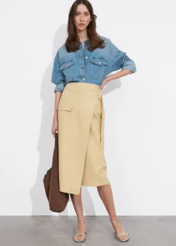 Flash Sale & Other Stories Jupe Portefeuille Midi Asymétrique