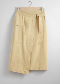 Flash Sale & Other Stories Jupe Portefeuille Midi Asymétrique