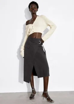 Flash Sale & Other Stories Jupe Portefeuille Midi Asymétrique