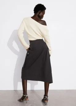 Flash Sale & Other Stories Jupe Portefeuille Midi Asymétrique