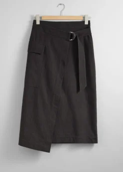 Flash Sale & Other Stories Jupe Portefeuille Midi Asymétrique