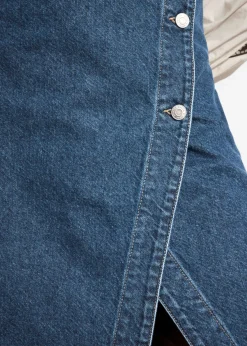 Best Sale & Other Stories Jupe Portefeuille Midi En Denim Bleu