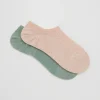 New & Other Stories Lot De 2 paires De Chaussettes De Sport Brillantes Rose poudré/Vert poudré