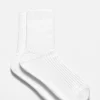 Shop & Other Stories Lot De 2 paires De Chaussettes En Coton Côtelé Blanc