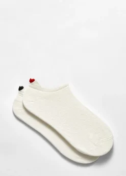 Online & Other Stories Lot De 2 paires De Socquettes Brodées Blanc