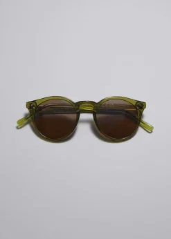 Store & Other Stories Lunettes De Soleil à Monture Ronde Classique