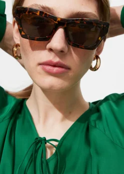 New & Other Stories Lunettes De Soleil œil De Chat Classiques Marron