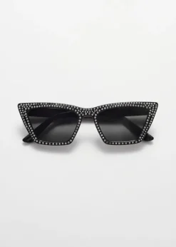 Store & Other Stories Lunettes De Soleil œil-de-chat Ornées Noir