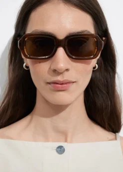 Discount & Other Stories Lunettes De Soleil Ovales Et Polarisées