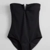 Store & Other Stories Maillot De Bain à Encolure Cœur Noir