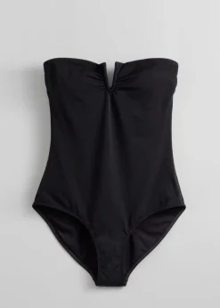 Store & Other Stories Maillot De Bain à Encolure Cœur Noir