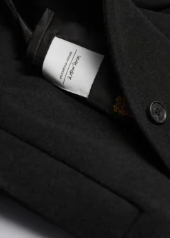 Clearance & Other Stories Manteau à Boutonnage Simple En Laine Noir