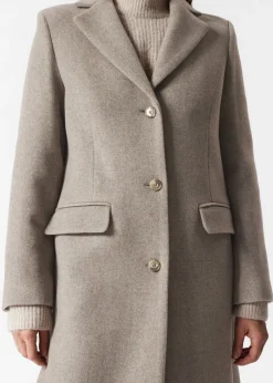 Fashion & Other Stories Manteau à Boutonnage Simple En Laine