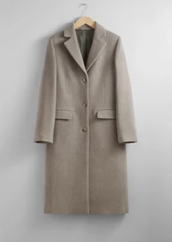 Fashion & Other Stories Manteau à Boutonnage Simple En Laine