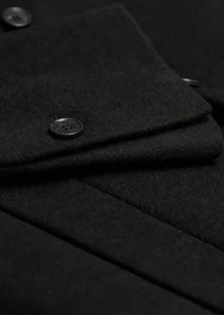 Clearance & Other Stories Manteau à Boutonnage Simple En Laine Noir