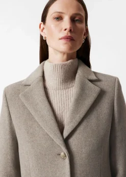 Fashion & Other Stories Manteau à Boutonnage Simple En Laine