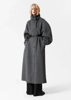 Cheap & Other Stories Manteau à Col Cheminée En Laine