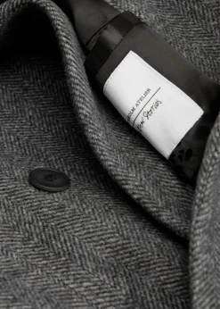 Cheap & Other Stories Manteau à Double Boutonnage Avec Chevrons Chevrons noirs