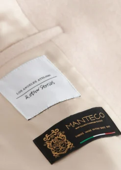 Discount & Other Stories Manteau Carré à Double Boutonnage En Laine Blanc