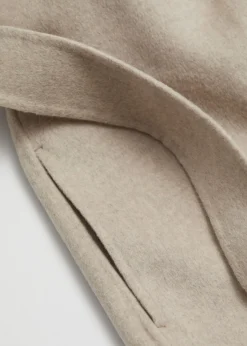 New & Other Stories Manteau Ceinturé Court Taupe