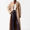 Shop & Other Stories Manteau Ceinturé En Laine Mélangée Beige