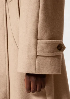Shop & Other Stories Manteau Ceinturé En Laine Mélangée Beige