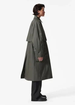 New & Other Stories Manteau En Coton à Poches Plaquées Vert