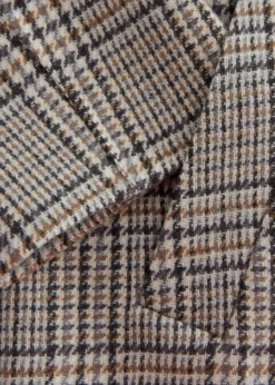 Shop & Other Stories Manteau En Laine Croisé De Coupe Décontractée Beige à carreaux