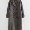 Cheap & Other Stories Manteau Oversize à Double Boutonnage Marron