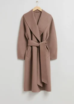 Outlet & Other Stories Manteau Oversize En Laine à Col Châle