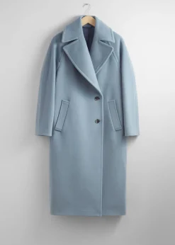 Discount & Other Stories Manteau Oversize En Laine Bleu